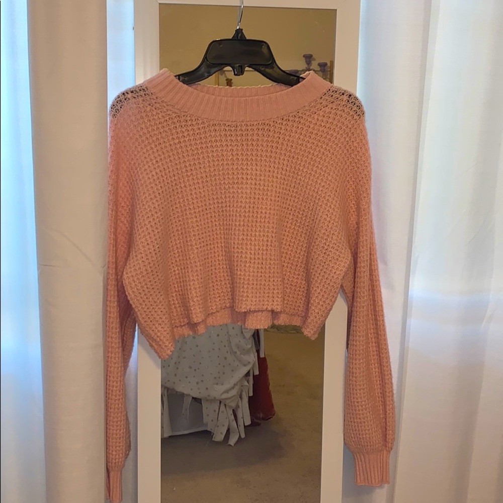 pink sweater